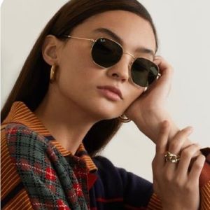 RayBan Hexagonal Sunglasses (Size S)
